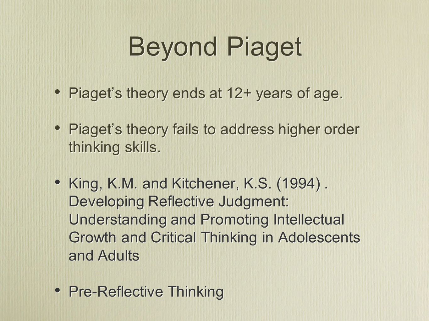 Piaget to King Kitchener ppt video online download